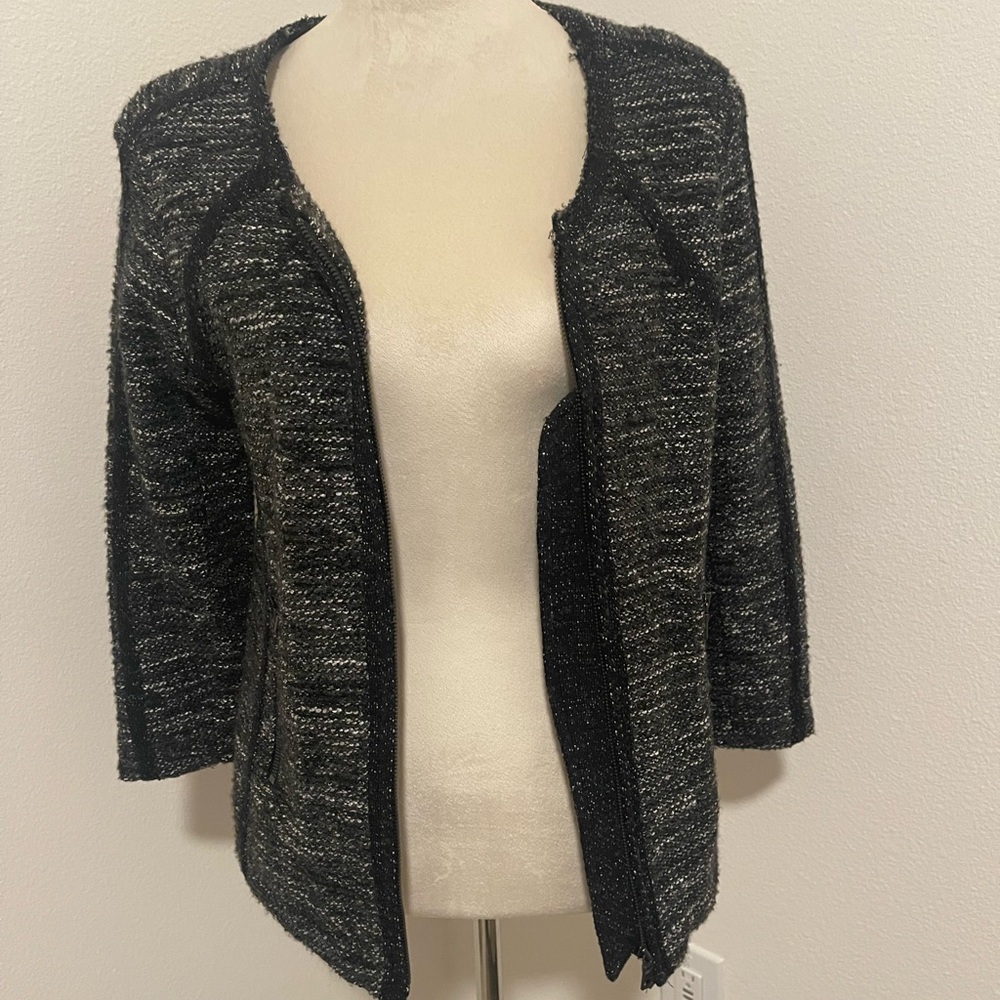 Blazer, semi knit, cotton lining